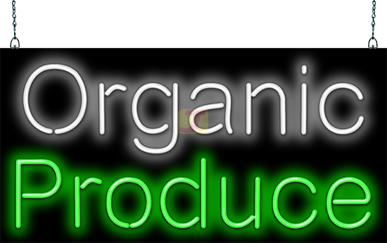 Organic Produce Neon Sign