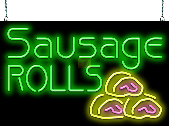 Sausage Rolls Neon Sign