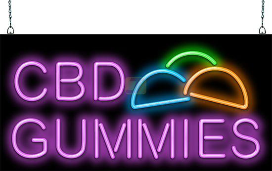 CBD Gummies Neon Sign
