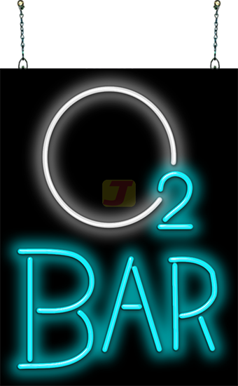 O2 Bar Neon Sign