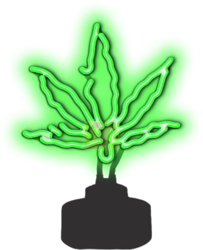 Pot Leaf Neon Sculpture