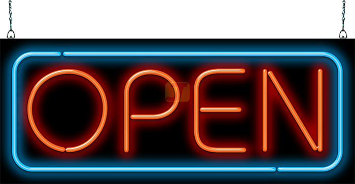 XL Traditional Deluxe Open Neon Sign