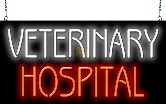 Veterinary Hospital Neon Sign