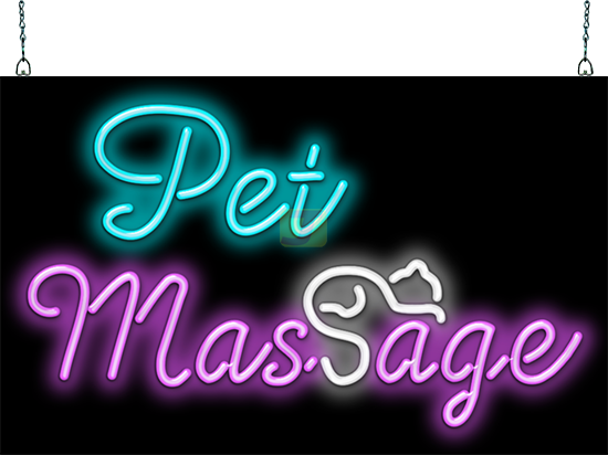 Pet Massage Neon Sign