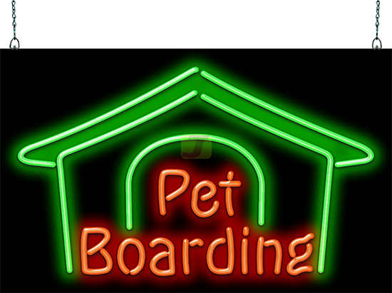 Pet Boarding Neon Sign