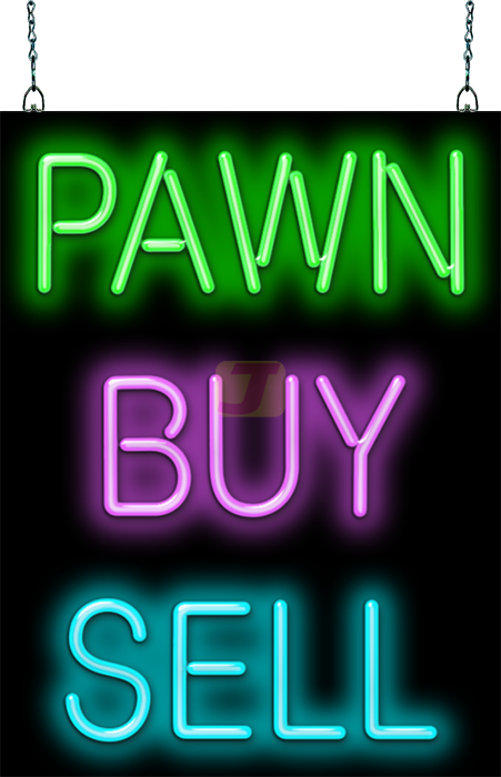 Pawn Buy Sell Neon Sign