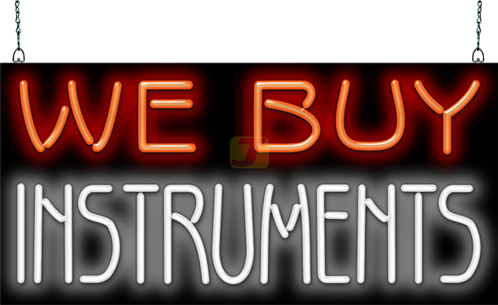 We Buy Instruments Neon Sign