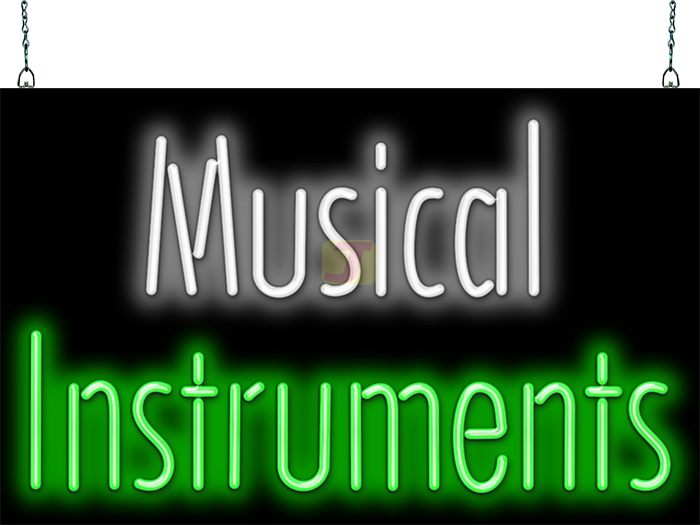 Musical Instruments Neon Sign