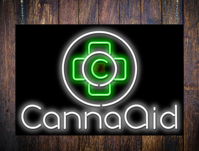 CannaAid Neon Sign