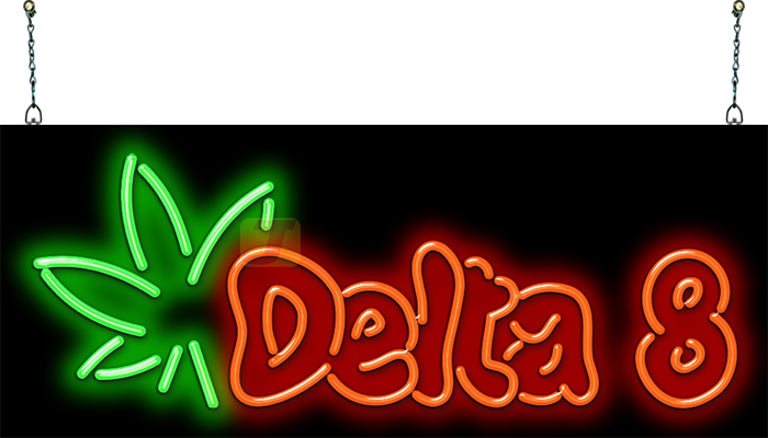 Delta 8 Neon Sign