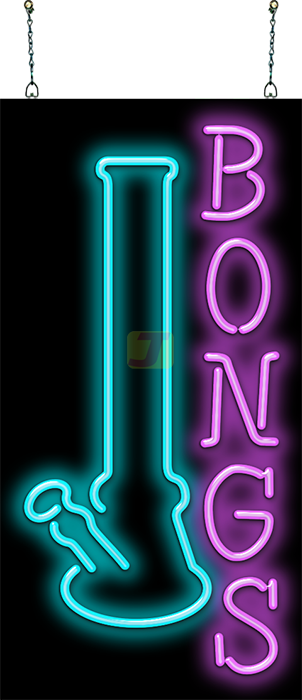 Bongs Neon Sign with Graphic