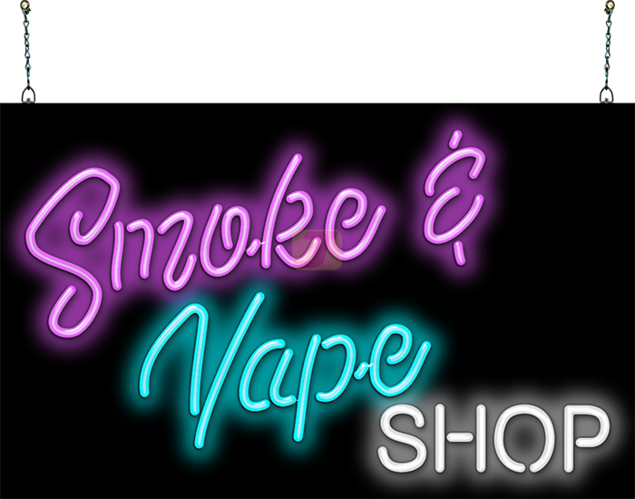 Smoke & Vape Shop Neon Sign