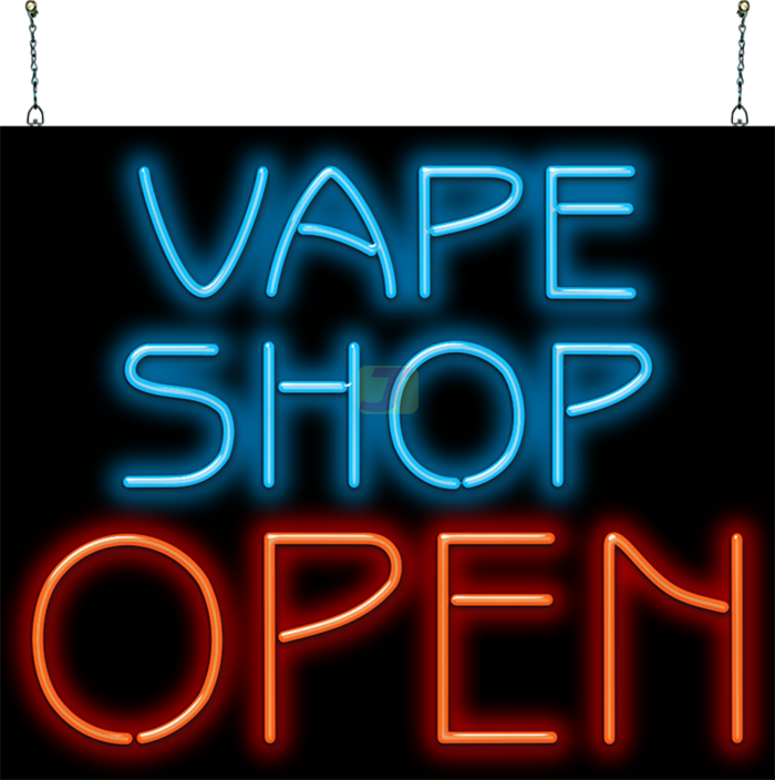 Vape Shop Open XL Neon Sign