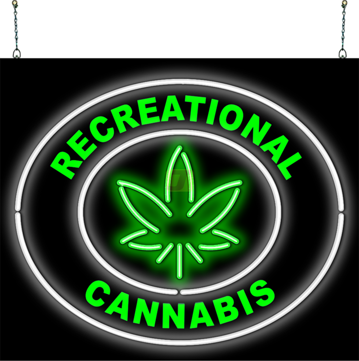 Recreational Cannabis XL Neon Sign