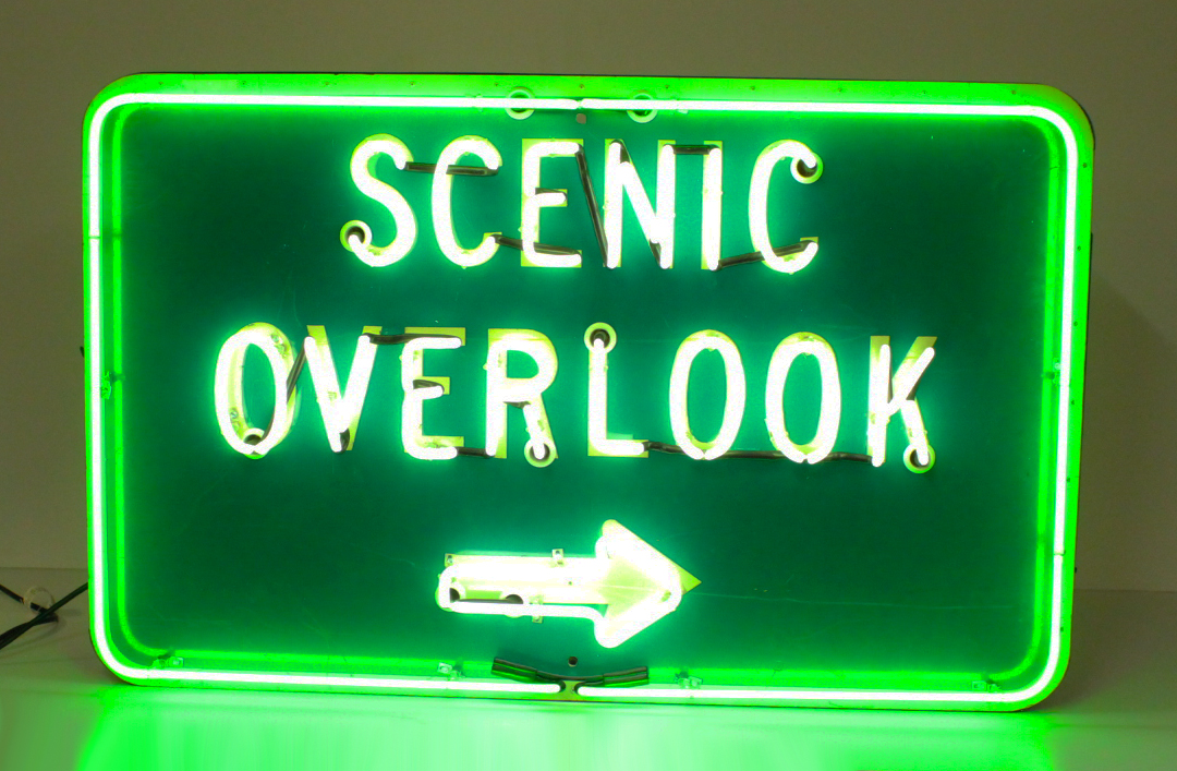 Scenic Overlook Vintage Style Neon Sign