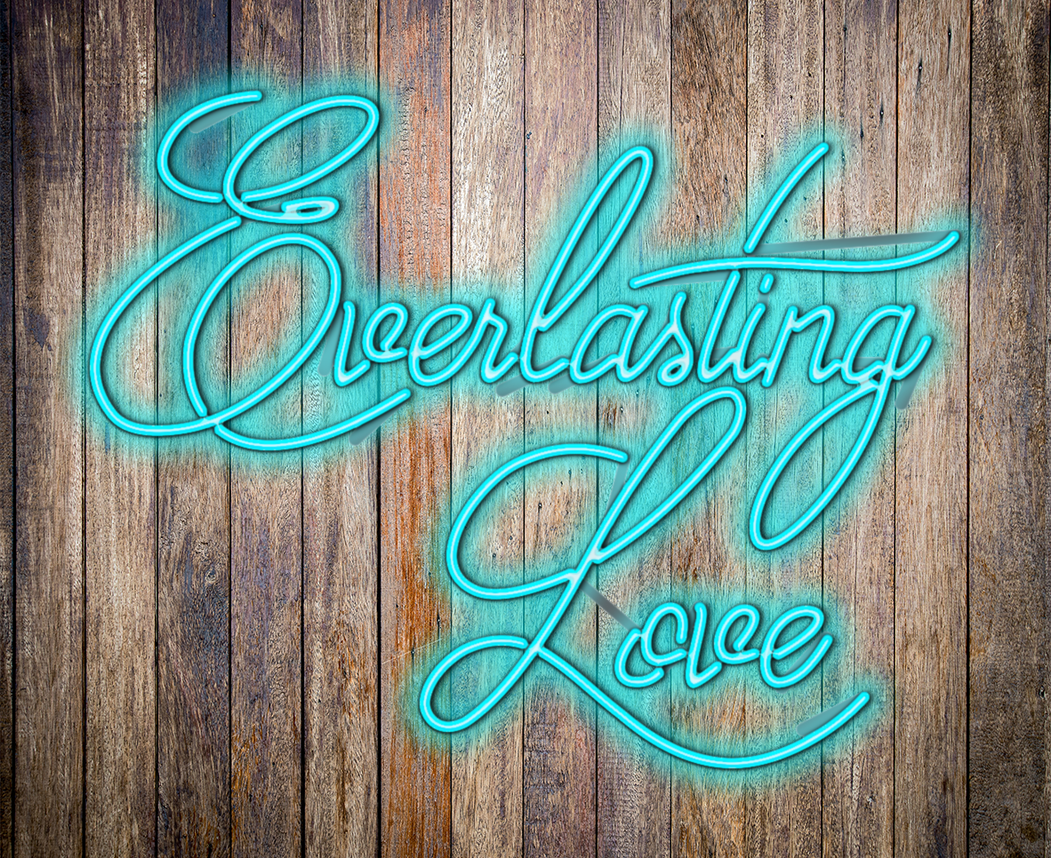 Everlasting Love Wedding Neon Wall Art