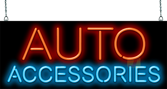 Auto Accessories Neon Sign