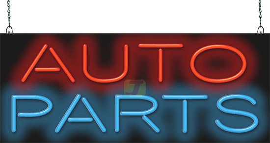 Auto Parts Neon Sign