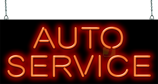 Auto Service Neon Sign