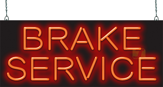 Brake Service Neon Sign