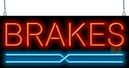 Brakes Neon Sign