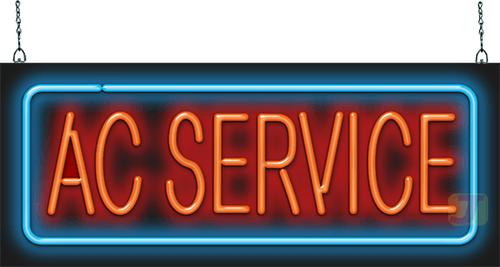 AC Service Neon Sign