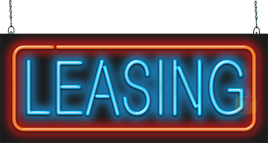 Leasing Neon Sign