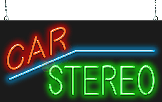 Car Stereo Neon Sign