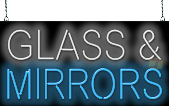 Glass & Mirrors Neon Sign