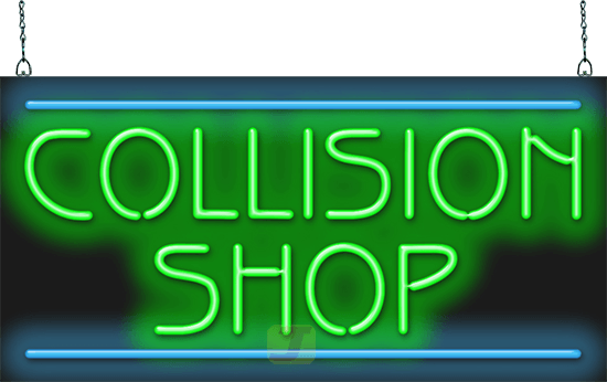 Collision Shop Neon Sign