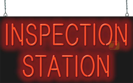 Inspection Station Neon Sign