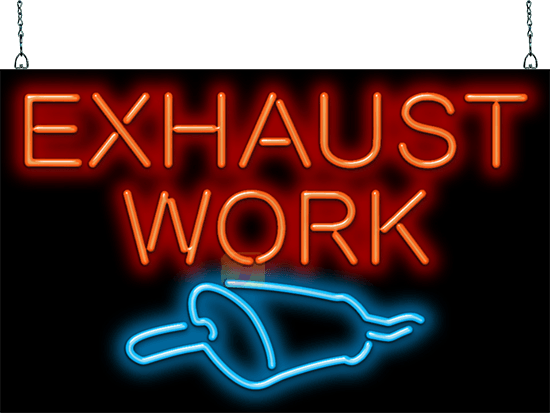 Exhaust Works Neon Sign