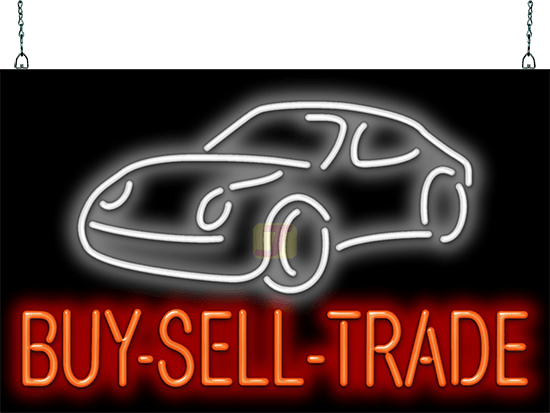 Buy-Sell-Trade Neon Sign