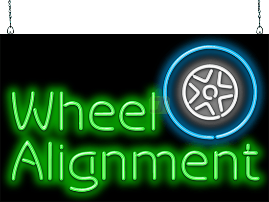 Wheel Alignment Neon Sign