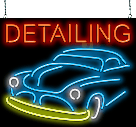 Detailing Neon Sign