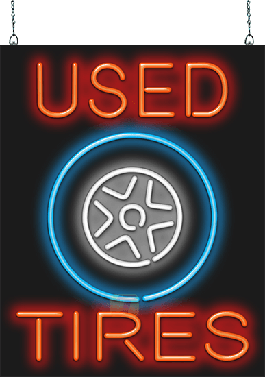 Used Tires Neon Sign