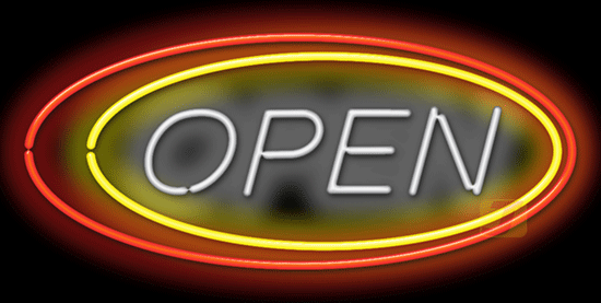 Federal Direct Open Neon Sign