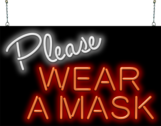 Please Wear A Mask Neon Sign
