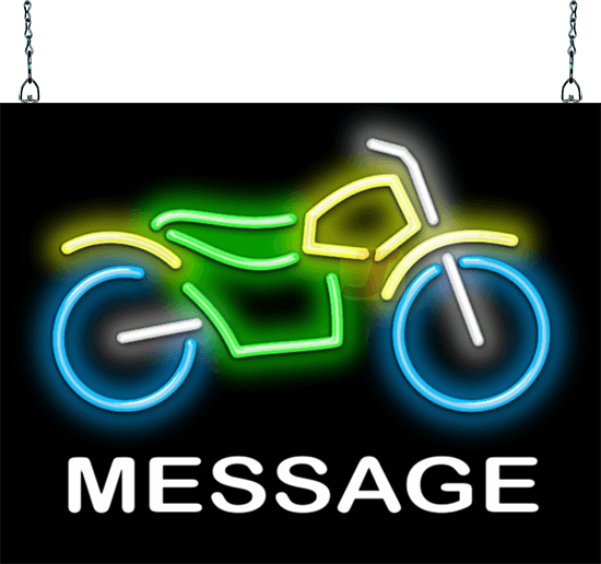 Custom Message Dirt Bike Neon Sign