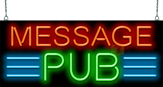 Custom Message Pub Neon Sign