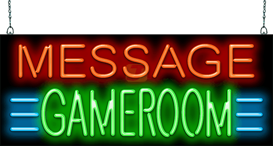 Custom Message Gameroom Neon Sign