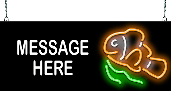 Custom Message Clown Fish Neon Sign