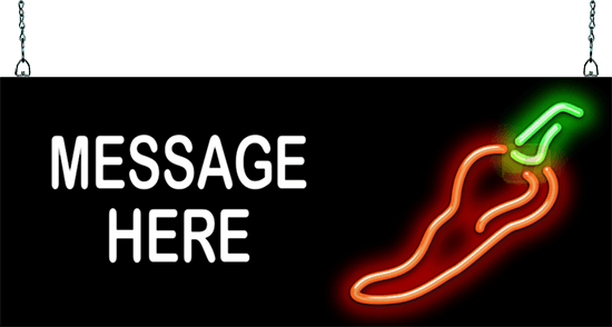Custom Message Chili Pepper Neon Sign