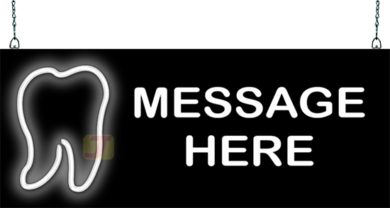 Custom Message Tooth Neon Sign