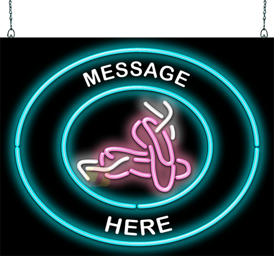 Custom Message Ballet Slippers Circular Neon Sign