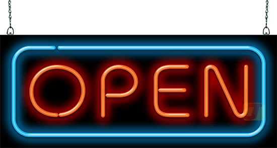 Traditional Deluxe Open Neon Sign