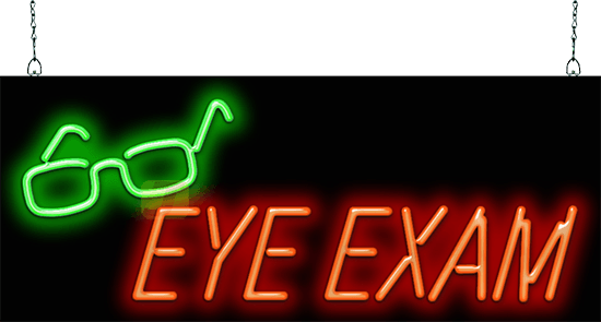 Eye Exam Neon Sign