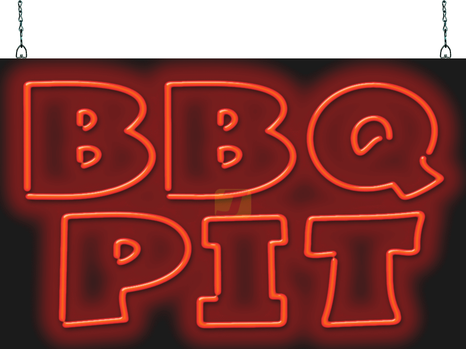 BBQ Pit Neon Sign