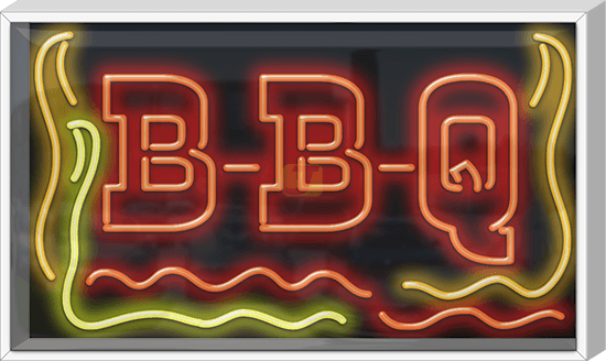 Outdoor XL BBQ Neon Sign | FB-70-65-OD | Jantec Neon