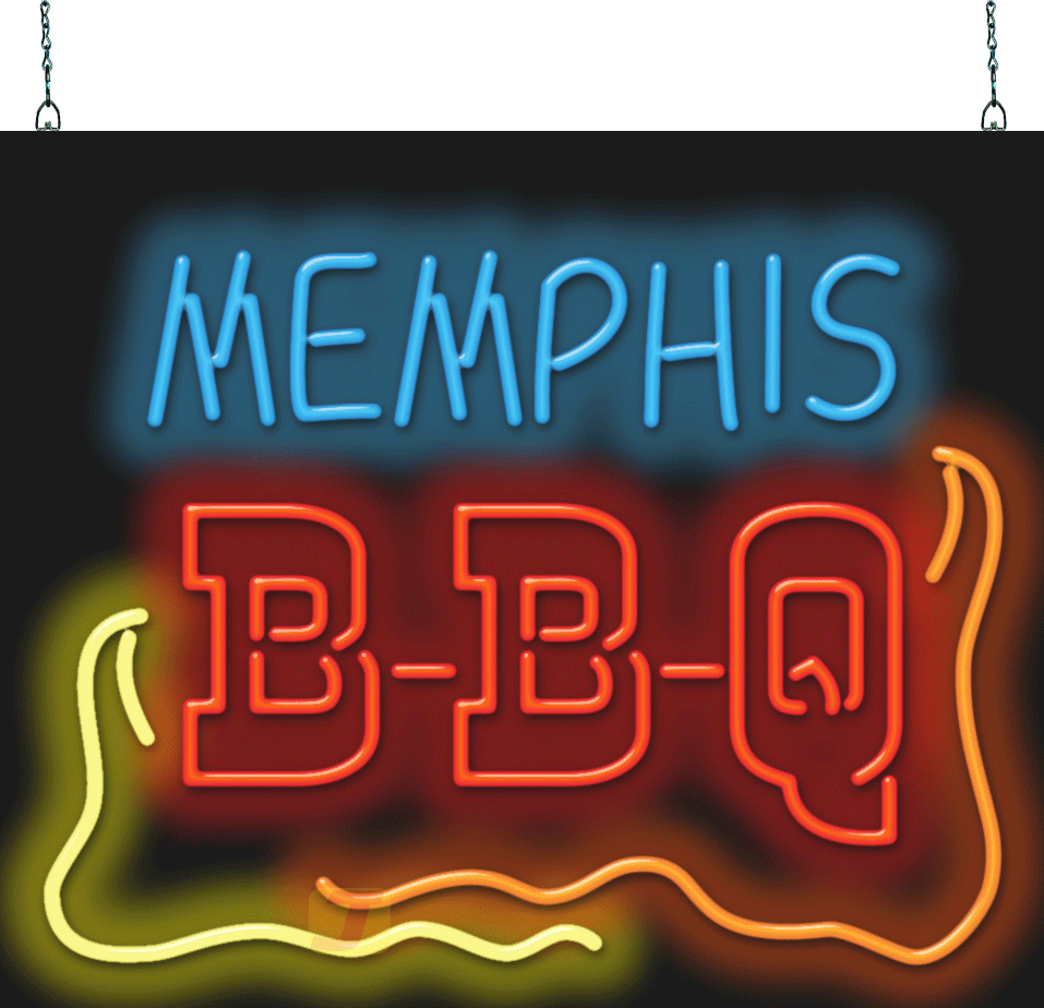Memphis BBQ Neon Sign